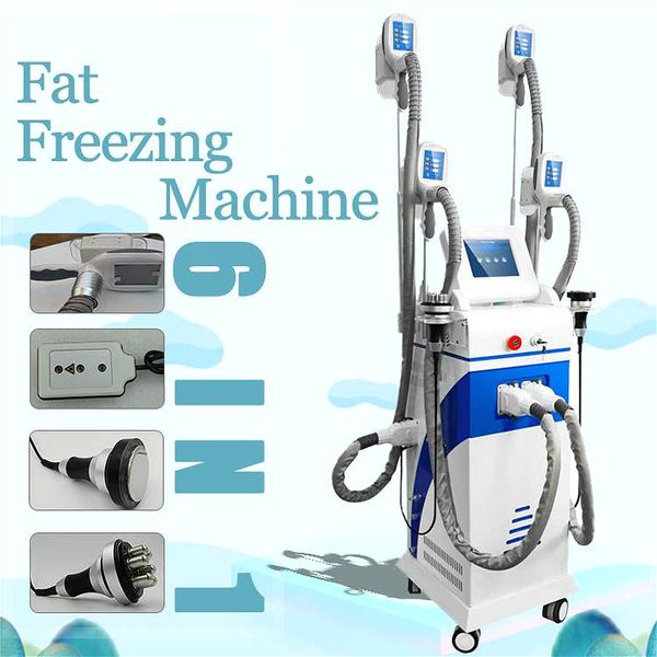 

2020 upgraded version cryolipolysis fat slimming device fat ing slimming machine weight loss body shaping equipment 4 handles equipped