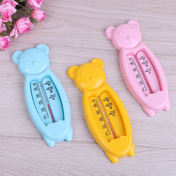 

new plastic kids bath thermometer toy tub water sensor thermometer cartoon floating lovely bear baby water thermometer