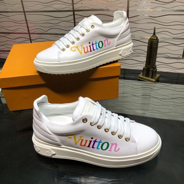 

fast delivery new men's luxury casual shoes fashion brand shoes autumn and winter men's shoes flat bottom plate classic pattern tf, Black