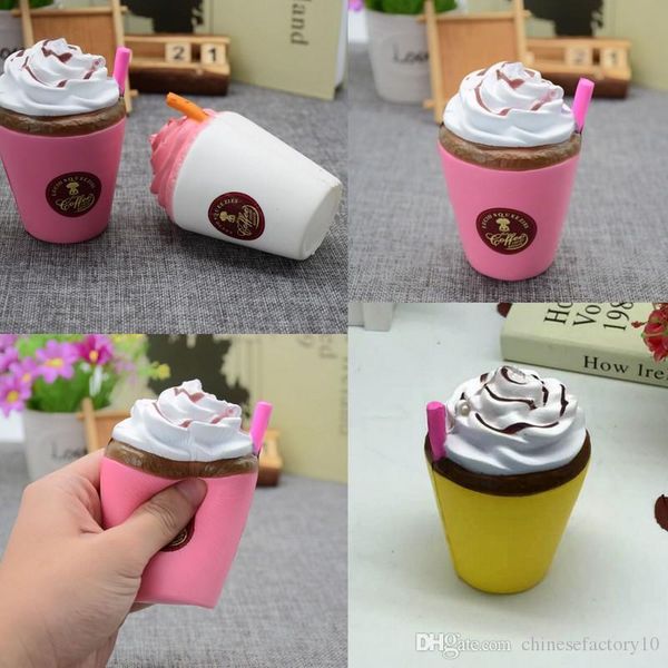 

squishy ice cream cup sippy cups cartoon ice cream sushi soft squeeze cute cell phone strap gift stress for children