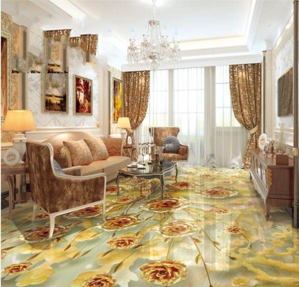 

self-adhesive] 3d floor tile flower 228 floor wallpaper mural wall print decal wall murals