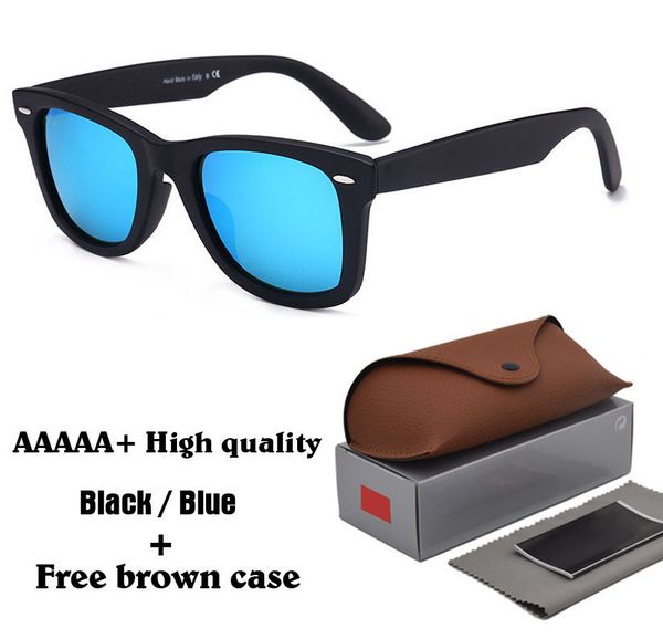 

box women sunglasses sun hinge men designer case and glass plank frame brand glasses with uv400 brown lens metal hssij, White;black