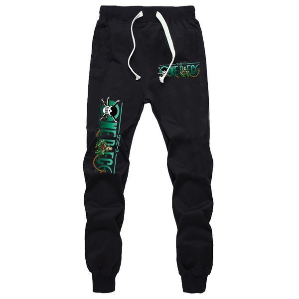 2019 Fashion Anime One Piece Pants Casual Sweat Breathable Cotton Straight Pants Roronoa Zoro Fitness Casual Boys Men Trousers From Numero 40 82