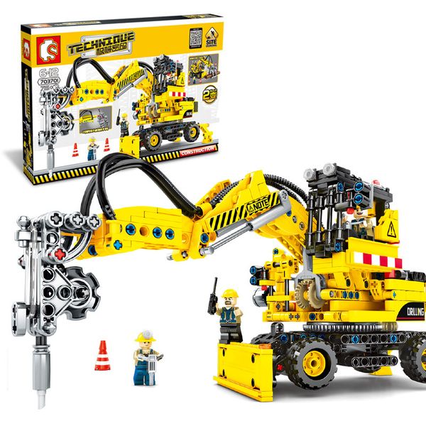 

715пк инженерных игрушечный автомобиль совместимый legoinglys ленд-ровер дефендер комплект сборки модели автомобиля строительные блоки кирпи