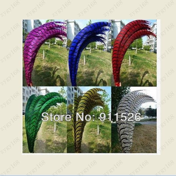 

30-35inch 80-90cm dyed pheasant tail feather,lady amherst side tails,pheasant feather for party decoration supplies ing