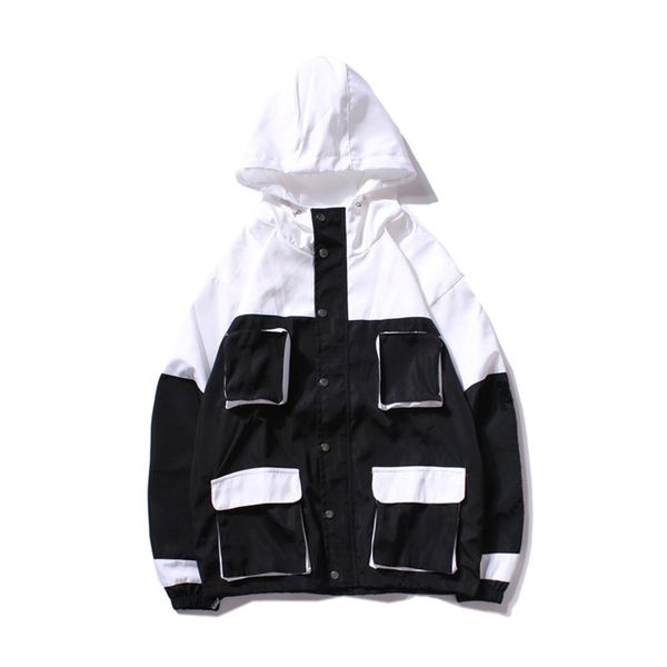 

spring jacket men windbreaker 2018 autumn fashion jacket men's hooded casual jackets male coat thin men coat outwear, Black;brown