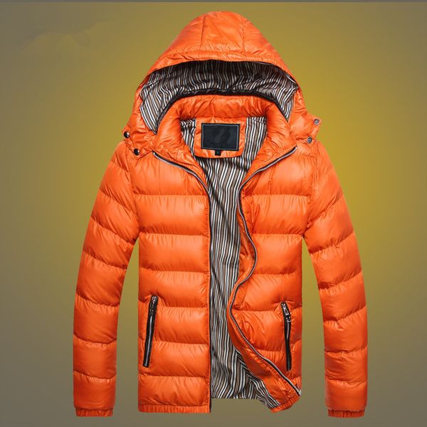 

2019 more young men cotton-padded clothes leisure cotton-padded jacket to keep warm hooded clothes, Black