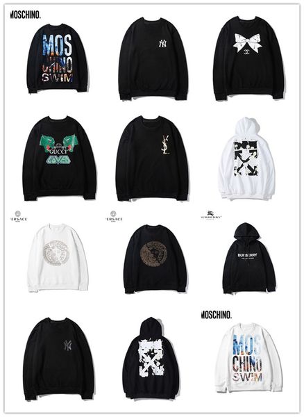 

2019ss brand fashion designer mens hoodie champions letter printing pullover sweatshirt luxury casual hooded sweater, Black