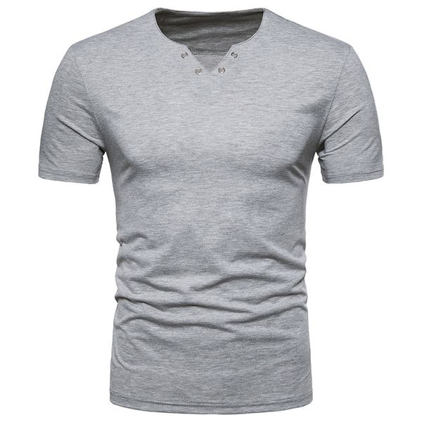 

2019 men's casual euro-american style personality v-neck short sleeve t-shirt men's shirt camisa masculina camicia uomo, White;black