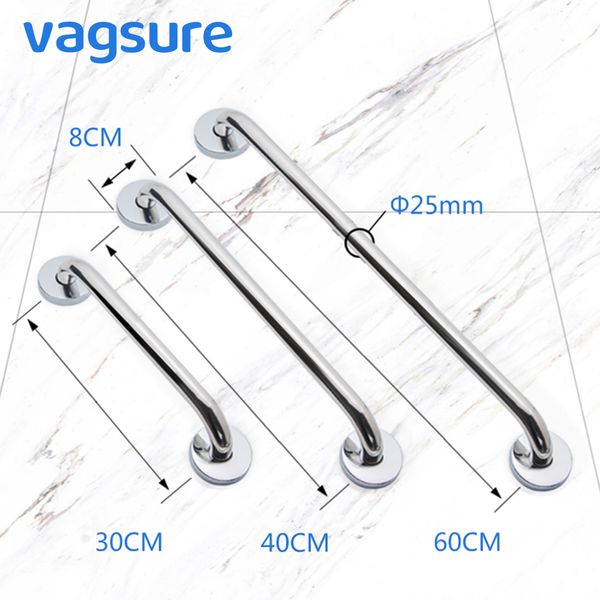 

stainless steel assist safety grab bar 30/45/60cm bathroom accessory handle railing bathtub anti-slip grip for elder