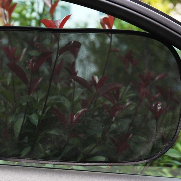 

4pcs side car sun rear side window shade clings mesh cover auto car screen sunshades windshield sunshade visor protection