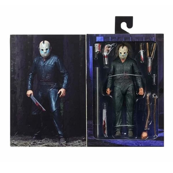 

4 styles neca friday the 13th jason ultimate part 5 roy burns action figure collectible model toys dolls halloween gift