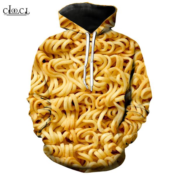 

Fashion Street Gourmet Instant Noodles Hoodie Men Women 3D Print Italian Ramen Long Sleeve Hooded Coat Harajuku Pullovers