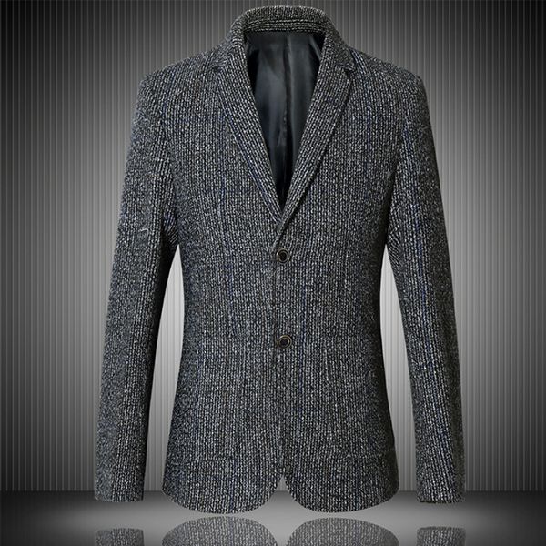 

2019 new spring autumn mens single breasted fashion suit jacket classic woolen men blazer formal casual suit coat jacket men, White;black