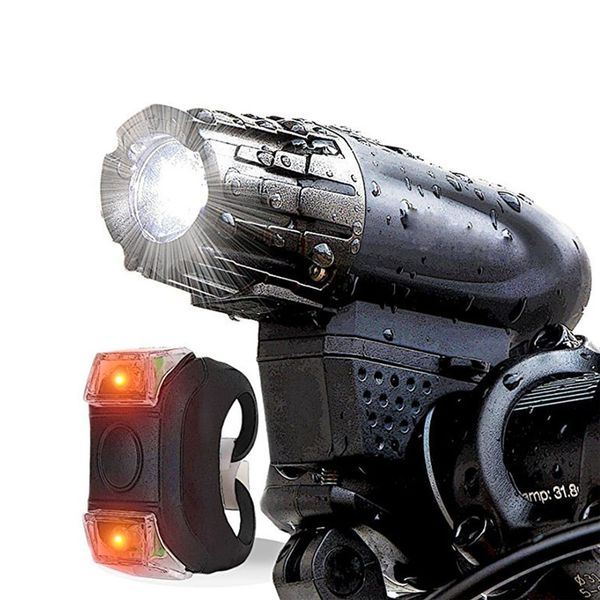 

bike front rear bicycle light set lantern for bicycle cycling usb rechargeable lamp