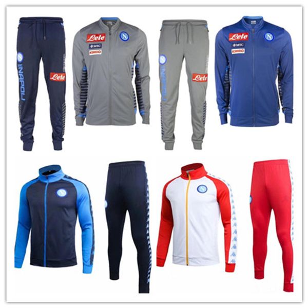 

2019 napoli soccer tracksuit jacket 19 20 ssc naples koulibaly insigne mertens h.lozano football jackets soccer jogging tracksuit, Black