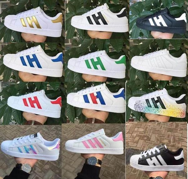 

fashion mens casual shoes superstar smith stan female flat shoes women zapatillas deportivas mujer lovers sapatos sneakers for men, Black