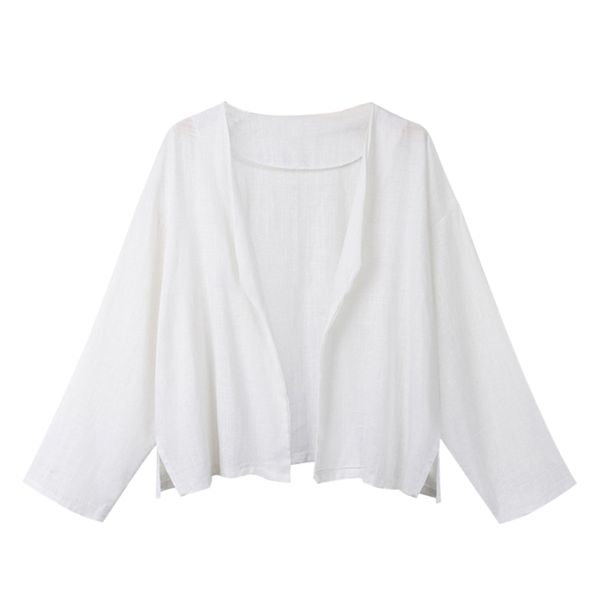 

autumn casual blouses outerwear knitted cardigan coat cotton linen coat for women long sleeve mini for women, Black;brown