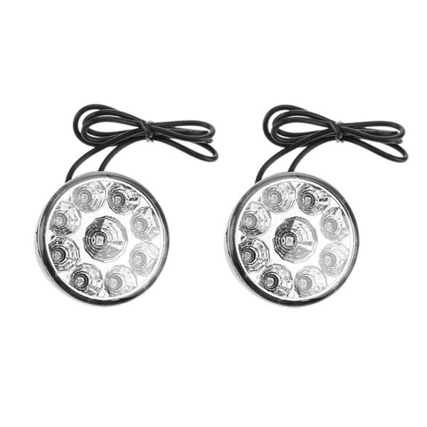 

2pcs universal car fog lamp waterproof round driving daytime running light