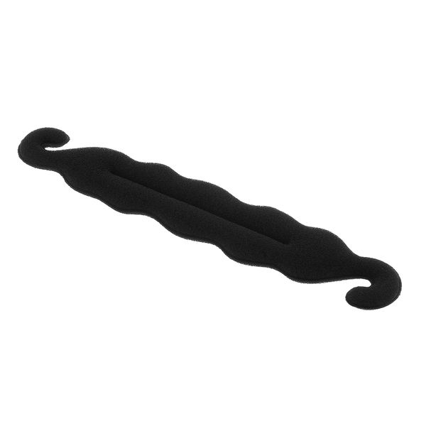 

bun curler sponge hair styling donut twist tool clip foam maker ring styler, Brown