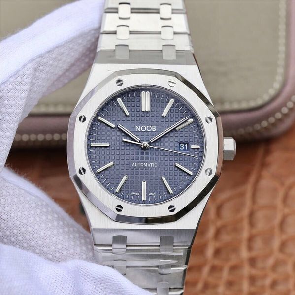 

om super 15400 montre de luxe 3120 movement watches fine steel case 41mm*9.8mm designer watches lasting 60 hours, Slivery;brown