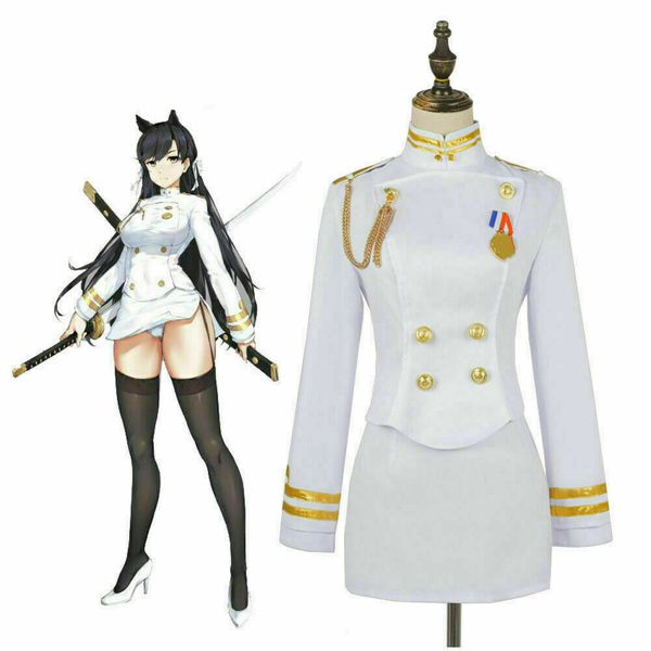 

details about cosplay costume azur lane azur lane atago uniform halloween, Black;red