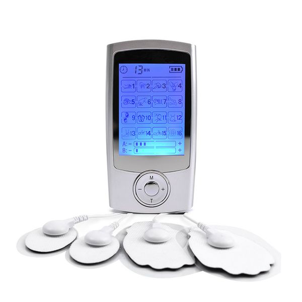 

16 modes portable health care body massage tens unit electronic pulse physiotherapy massager electric ems muscle stimulator
