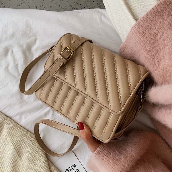 

fashion pu leather sewing thread crossbody bags women small black quality handbag ladies designer evening travel bags