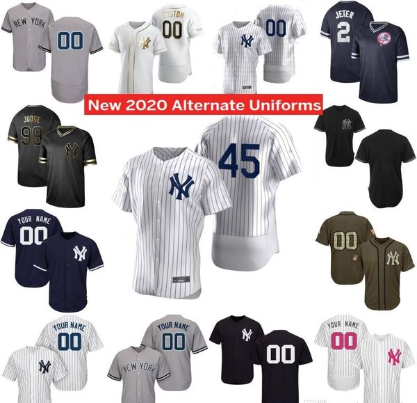 

2020 45 gerrit cole jersey aaron judge gary sanchez gleyber torres dj lemahieu giancarlo stanton luke voit aroldis chapman happ baseball jer, Blue;black
