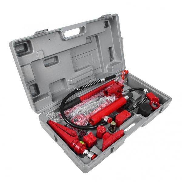 

car power repair kit 1 set 4 ton hydraulic power car van jack body repair kit tools red