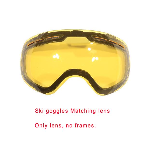 

yellow glare lenses ski goggles only can be used in conjunction with magnet snowboarding glasses