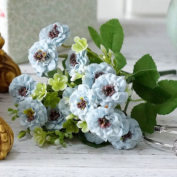 

15 heads gift artificial fake silk flower wedding home decoration ornament gift
