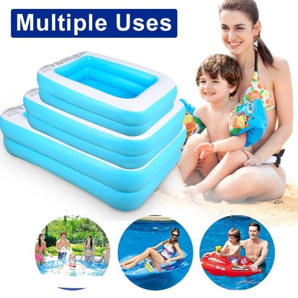 

1.1m/1.28m/ 1.55m inflatable swimming pool thicken bath barrel adults kids folding bathtub inflatable swimming pool