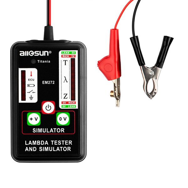 

automotive lambda tester&simulator test 1,2,3 and 4 wires sensor durable abs enclosure low battery all-sun em272 diagnostic tool