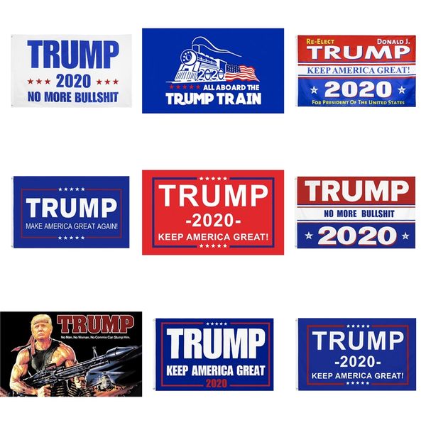 

fashion trump 2020 hand flag keep ameaican great letter print banners creative home garden party donald flags #409