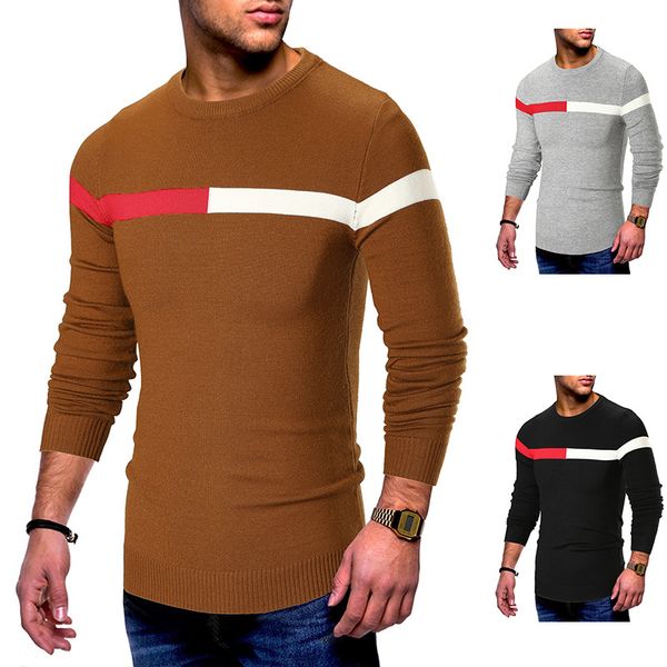 

men sweater knitted pullovers clothes modis pullover mens casual sweater men's slim fit o neck men jumper man outerwear, White;black