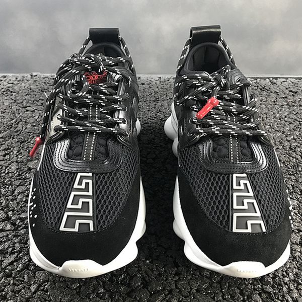 

New chain reaction men women luxury brand de igner hoe fa hion trainer neaker ca ual hoe with du t bag 36 45