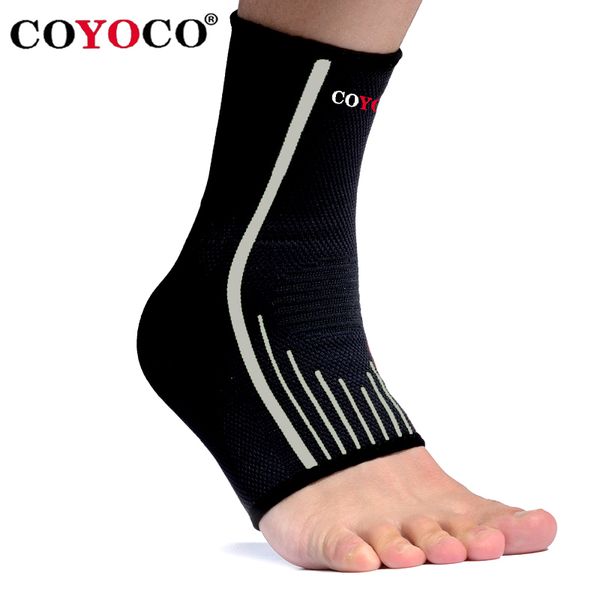 

1 pcs ankle warm support brace coyoco brand sport outdoor bicycle gym anti sprained ankles protect nursing care black grey, Blue;black