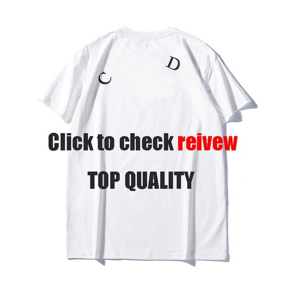 

d summer mens casual t shirt luxury letters loose tees trendy print round neck short sleeves sell fashion mens t shirt size s-2xl.b43, White;black