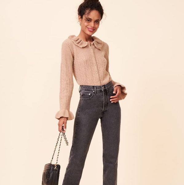 

2019 fall and winter hollow out crocheted women cardigans coat, White