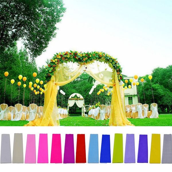 5meteryarn Crystal Organza Tulle Roll Sheer Gauze Element Baby