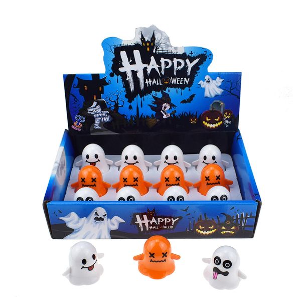 

novelty funny winding spring-winding white ghost cute elf halloween christmas small gifts toy