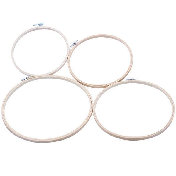

abkm 4x embroidery hoop bamboo circle embroidery cross needle 18 20 23 26cm, Black
