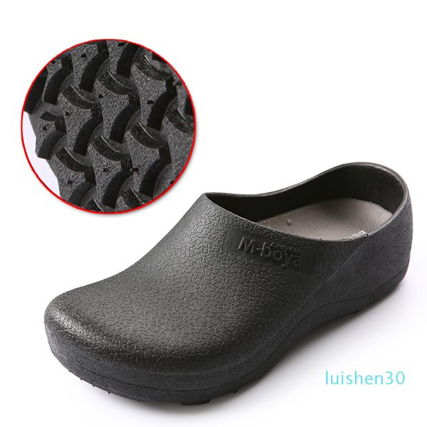 

2018 new super chef shoes for kitchen safety shoes l30, Black