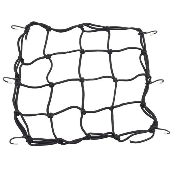 

12" x 12" 30cm elasticated bungee luggage cargo net with hooks hold down for motorcycles motorbike atvs bikes cars trucks
