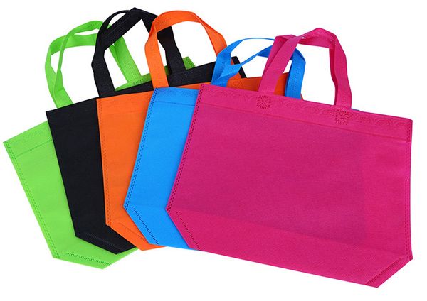 

20 pieces non woven bag shopping bags eco promotional recyle bag tote bags custom make printed logo t200110