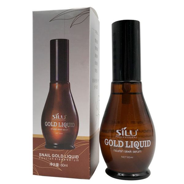 Snail Gold Liquid 60ml Siero per la riparazione dei capelli Smoother Polisher Extra Shine Protect Hair Essence Per capelli secchi e danneggiati Trattamento con olio di argan
