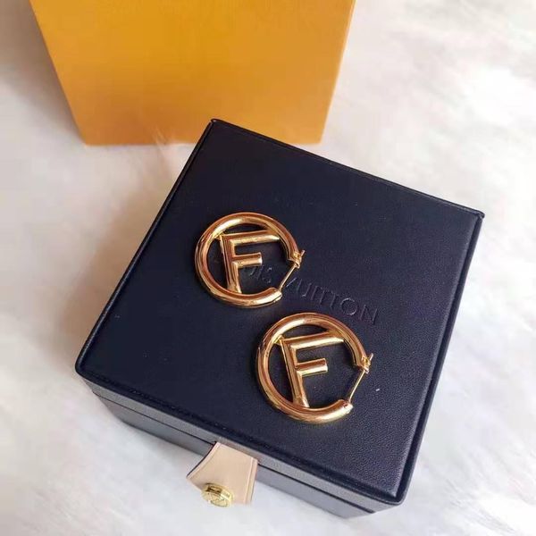 

selling electroplating thick gold letters fashion designer earrings luxury designer jewelry women earrings, Golden;silver