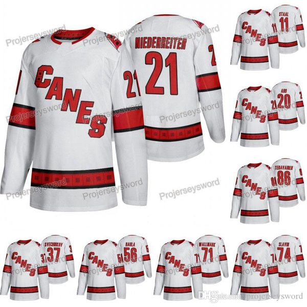 

Womens Carolina Hurricanes Nino Niederreiter CANES White Jersey Sebastian Aho Haydn Fleury Dougie Hamilton Dougie Hamilton Justin Faulk