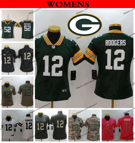pink aaron rodgers jersey for womens